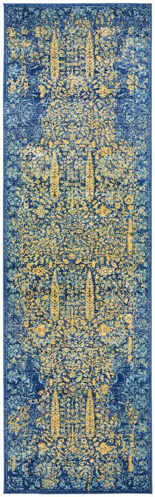 Radiance 411 Royal Blue Runner Rug by Rug Culture - Style Sourcebook