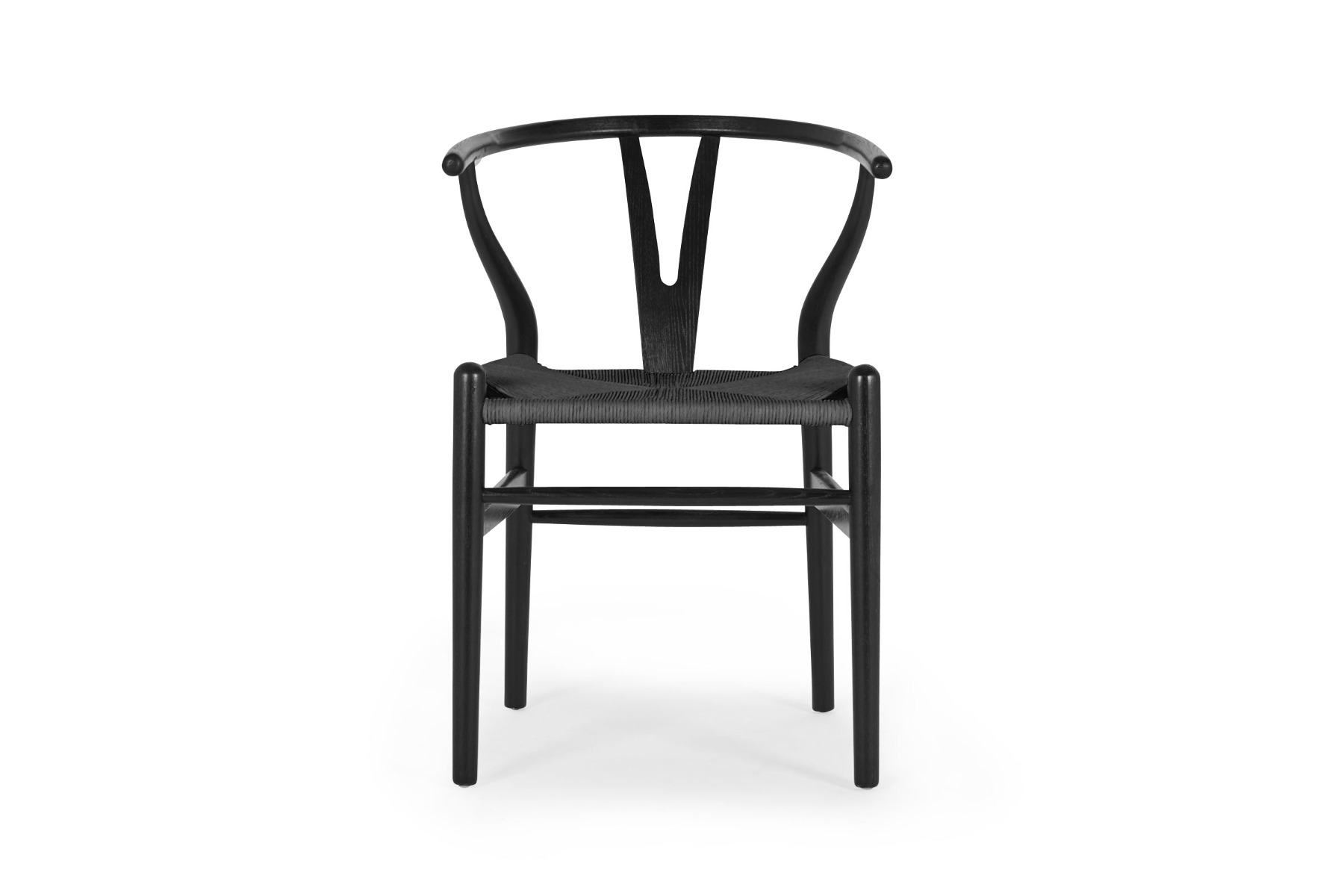 Ark Wishbone Dining Chair Black, by Lounge Lovers by Lounge Lovers
