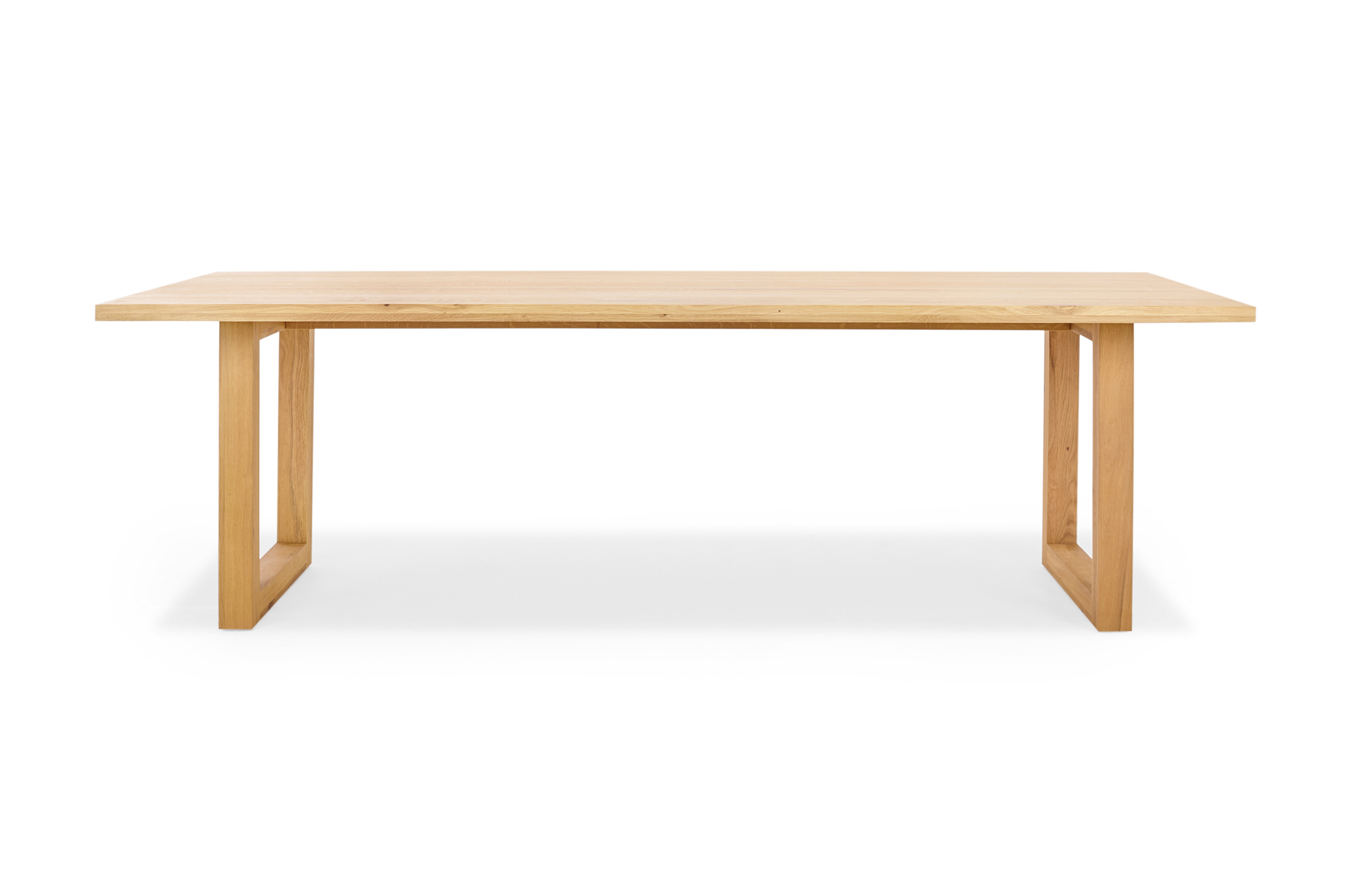 Bronte Natural 270 cm Coastal Dining Table, Solid American Timber Oak ...