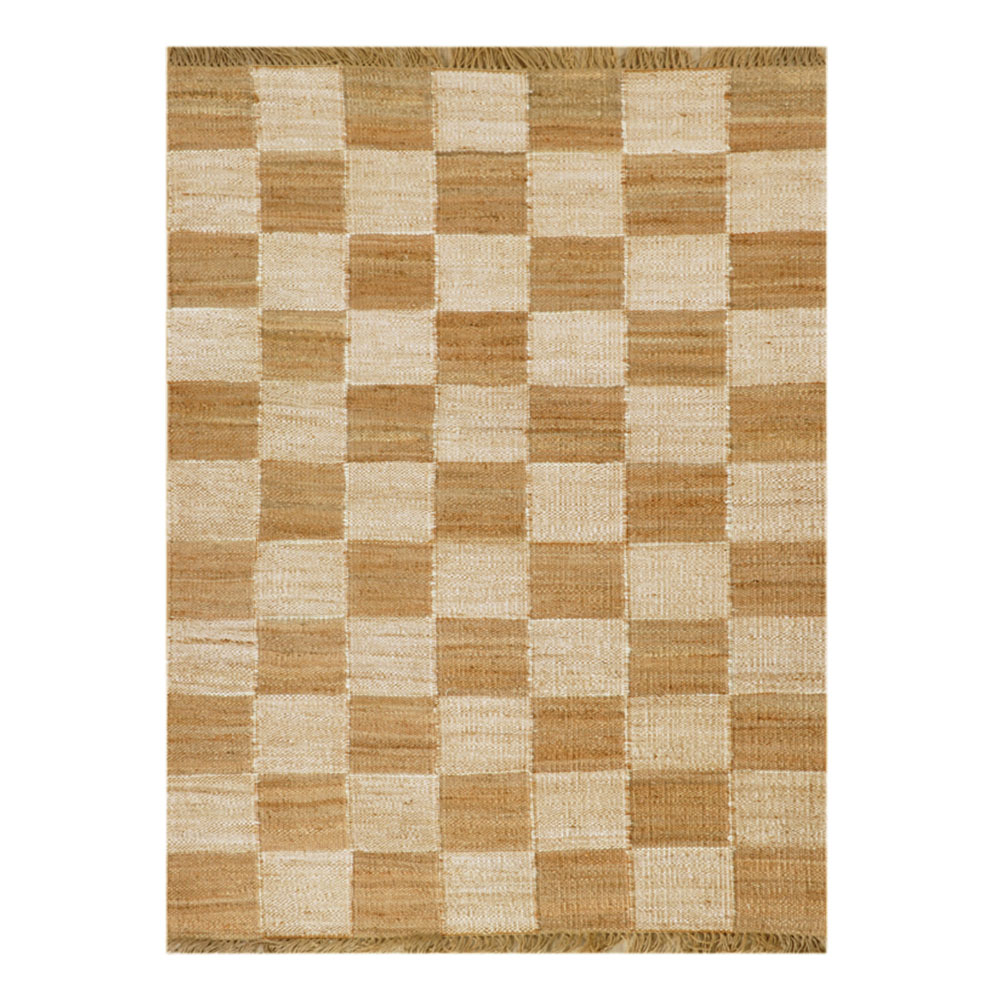 Checkers Jute Rug Natural by James Lane Style Sourcebook