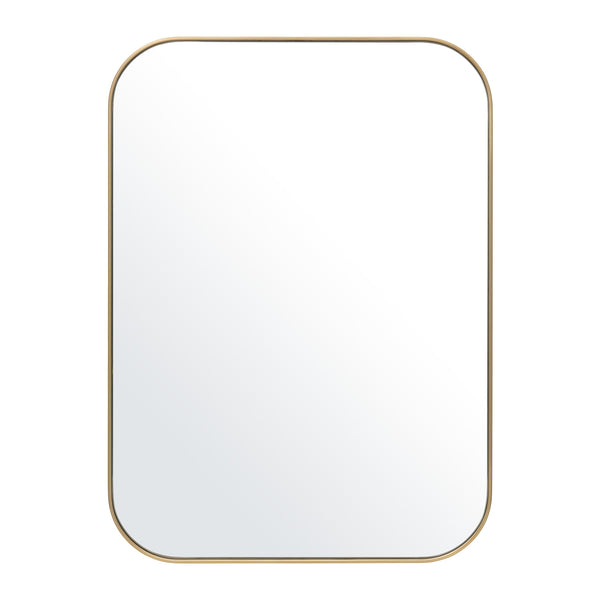 Studio Slim Rectangle Curve Mirror Brass by Granite Lane Style Sourcebook