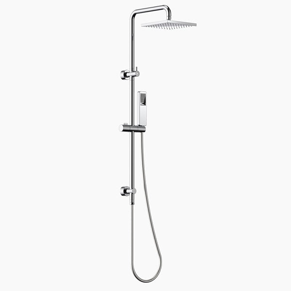 Clark Square Rail Shower With Overhead Chrome by Clark Style Sourcebook