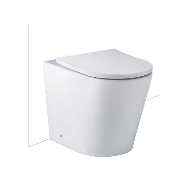 Seima Modia Floor Mount Rimless Toilet Suite with InWall Cistern and