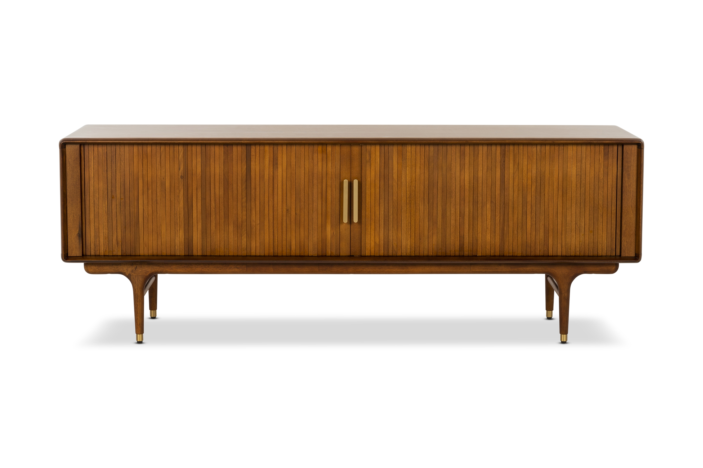 Manhattan Mid Century TV Unit, Brown American Wood, by Lounge Lovers by