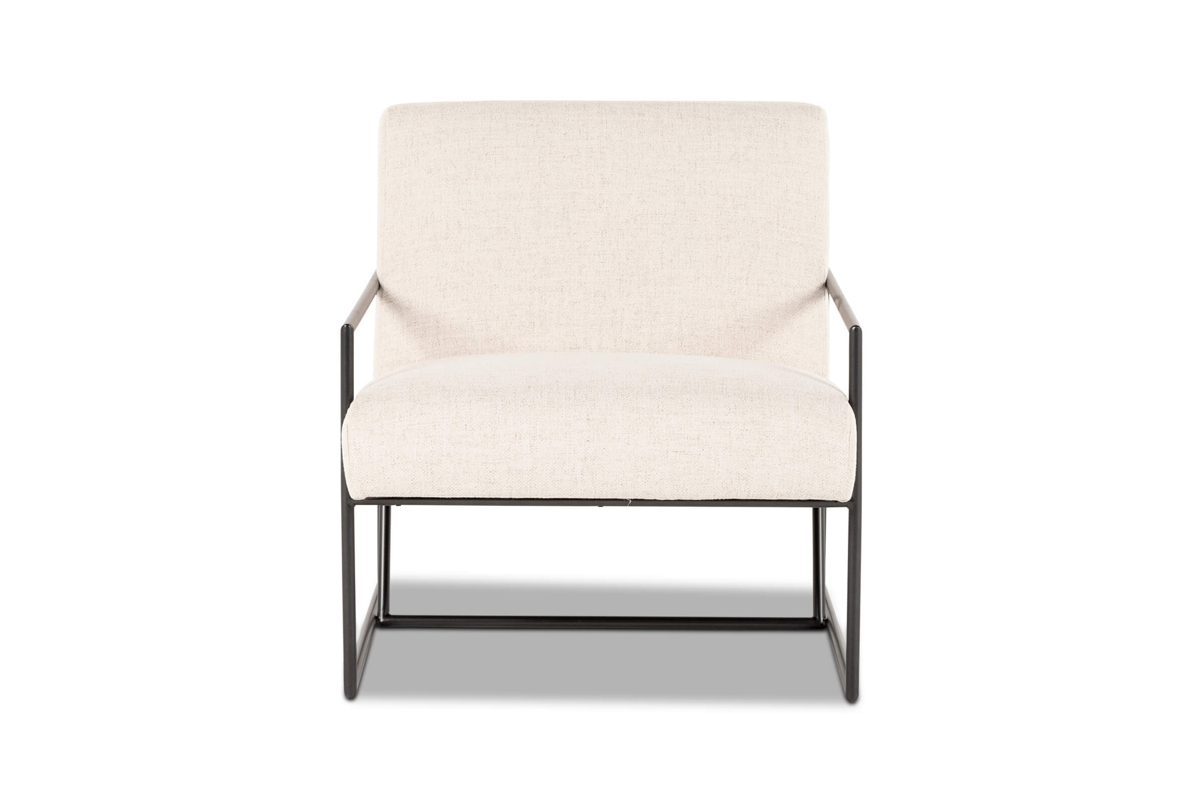Oliver Modern Armchair in Ivory, Premium Linen Fabric, by Lounge Lovers by Lounge Lovers Style