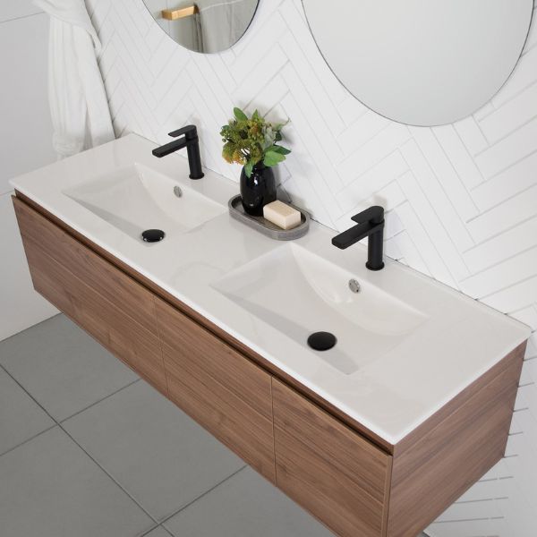 ADP Glacier Lite All Door Slim Vanity with Ceramic Top by ADP Style
