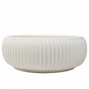 Buildmat Felda Sea Salt White Fluted Concrete Basin by Buildmat, a undefined for sale on Style Sourcebook