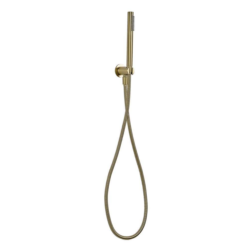 Buildmat Mira Brushed Brass Gold Hand Shower and Hose by Buildmat