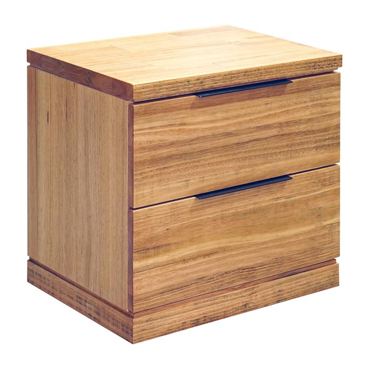 Turon Hardwood Timber Bedside Table by Mossel Dalton Style Sourcebook