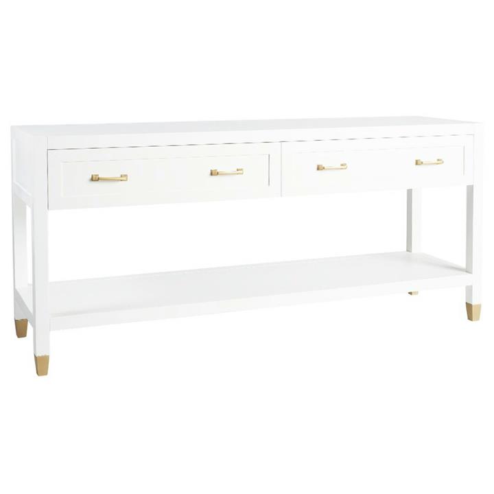 Guild Table Guild Wooden Console Table, 170cm, Golden Handle by Canvas Sasson ...
