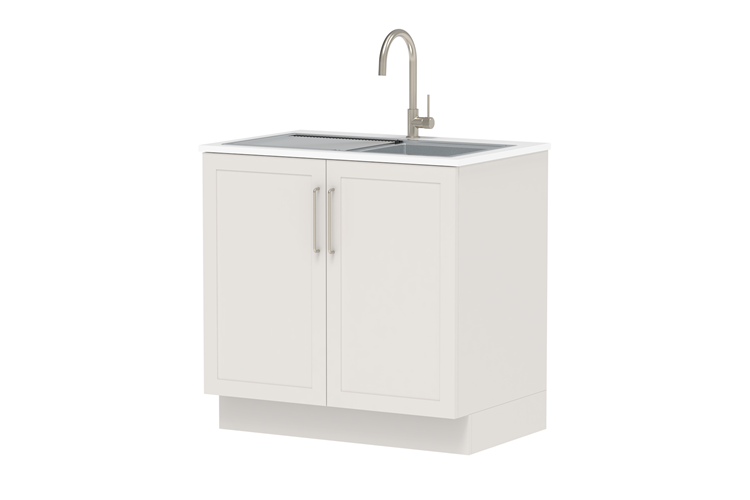 Laundry All-In-One Sink Cabinet with Clovelly Universal Sink Set by ADP ...