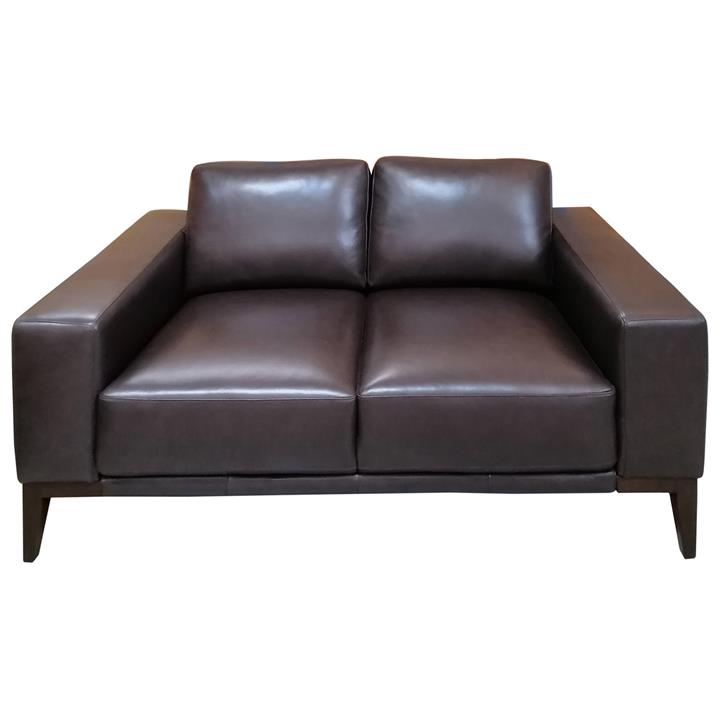 Bodega Leather Sofa, 2 Seater, Chocolate by Dodicci Style Sourcebook