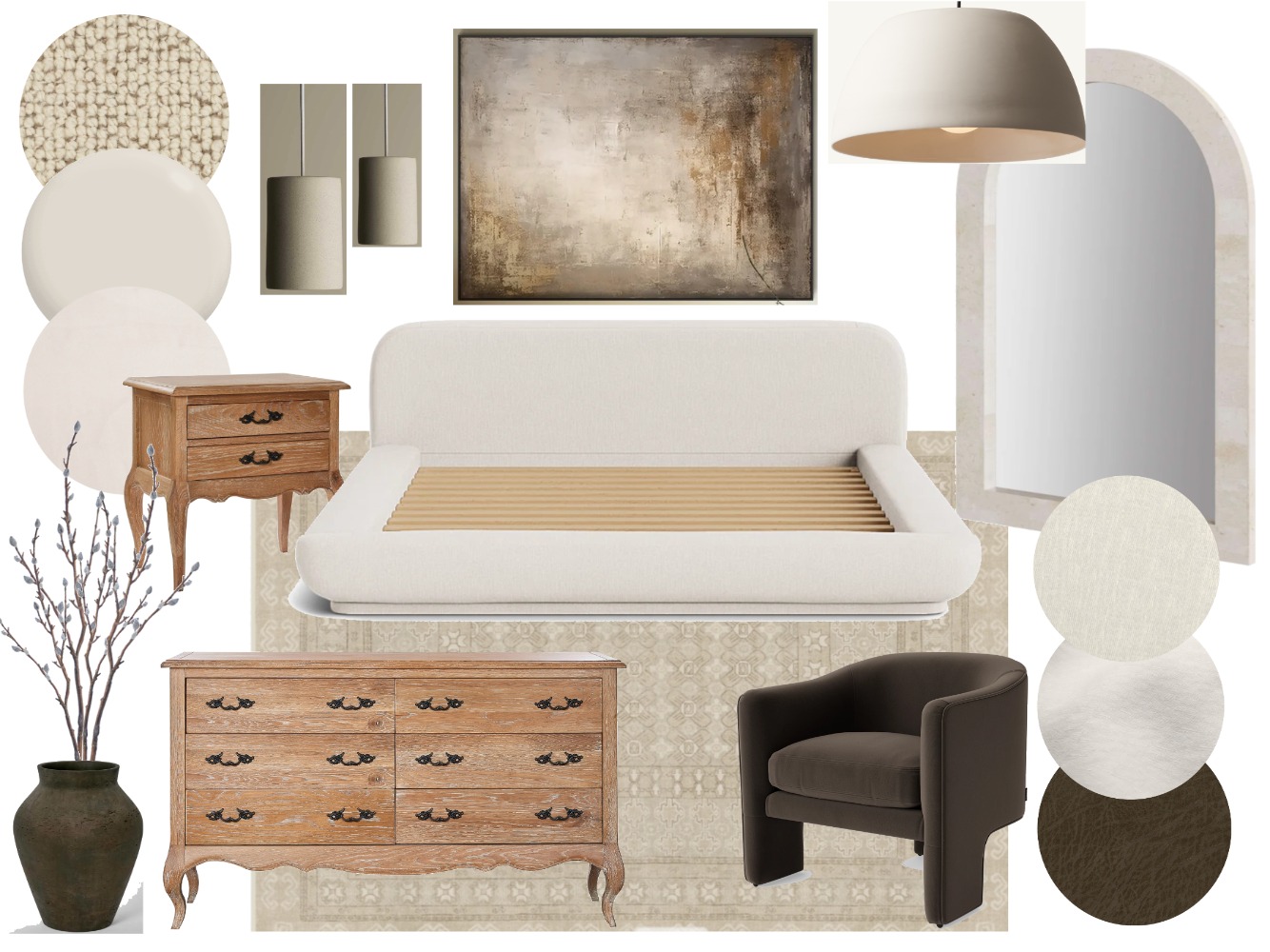 Assignment 11 Master Bedroom Sample Board Interior Design Mood Board by ...