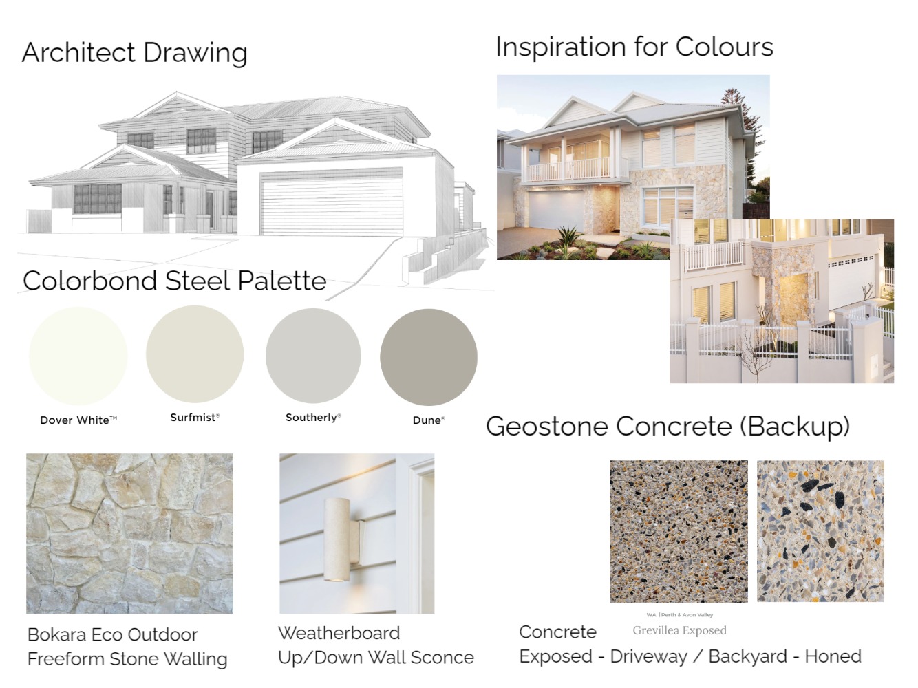 Front of House (Backup Concrete) Interior Design Mood Board by gemmaor ...