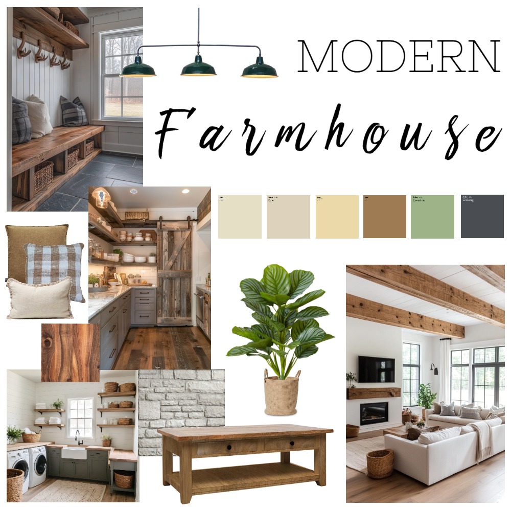 modern farmhouse design style Interior Design Mood Board by Morgan ...