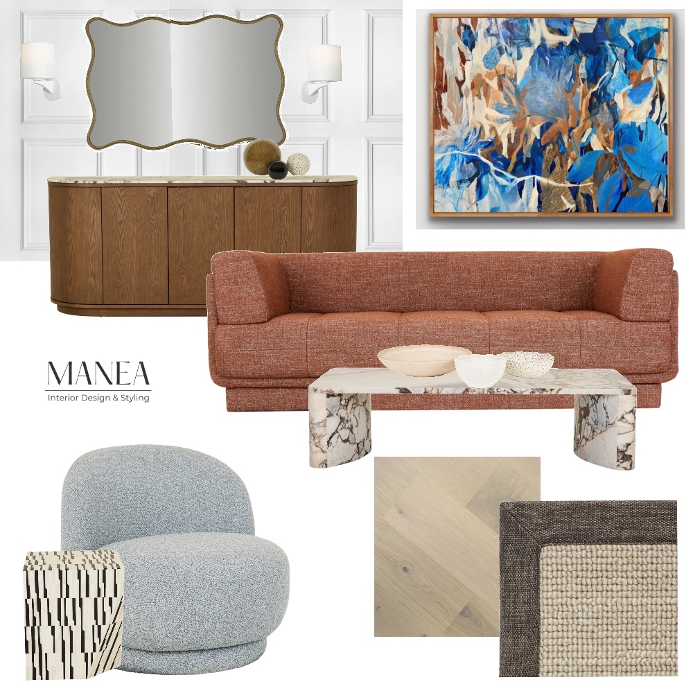 Contemporary Living Interior Design Mood Board by Manea Interior Design ...