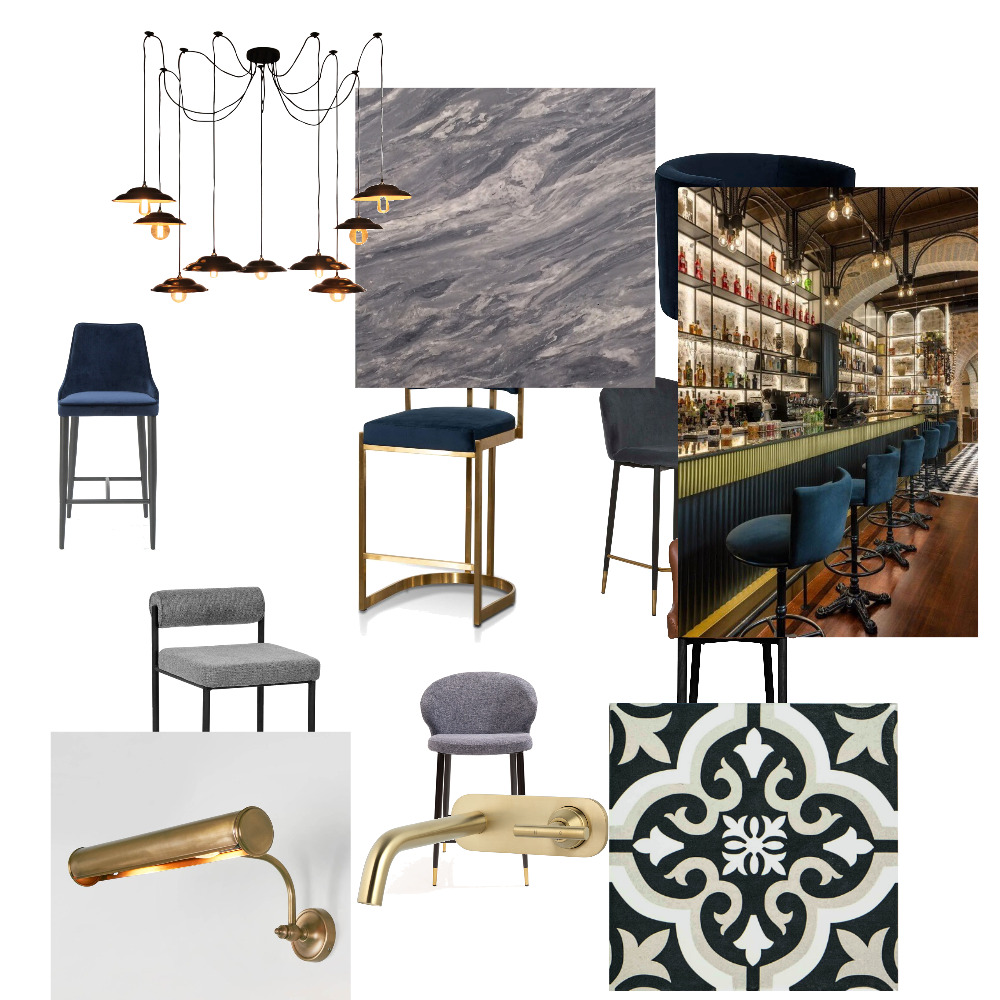 bar Interior Design Mood Board by magtrig - Style Sourcebook