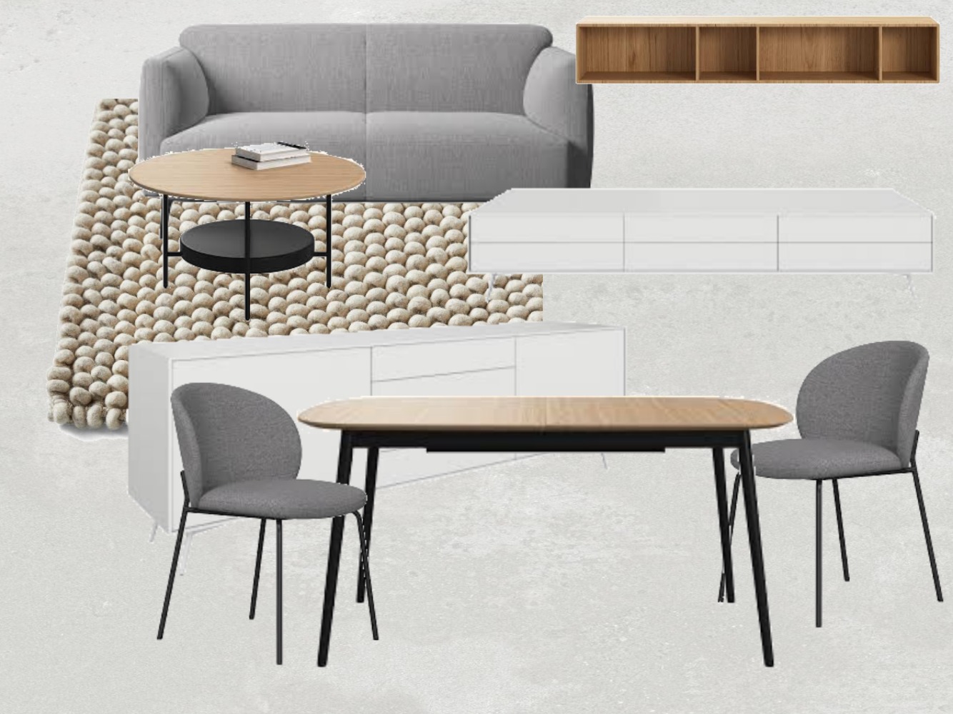 IDK Obývací pokoj HW Interior Design Mood Board by lucbal - Style ...