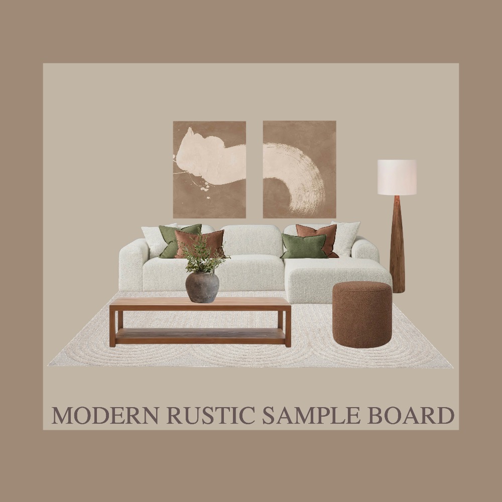 Modern Rustic Sample Board Interior Design Mood Board by isabellefrost ...