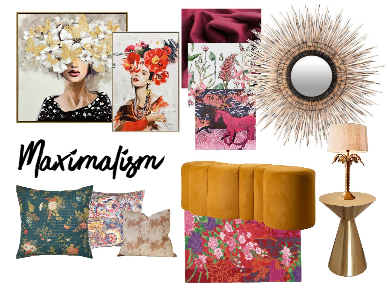 maximalism mood board Interior Design Mood Board by LCliveitupdesigns ...