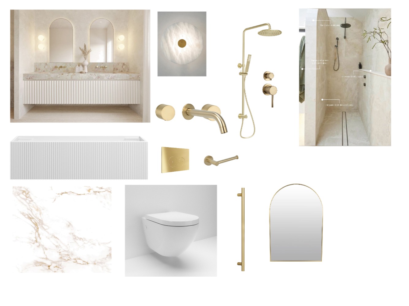 Master ensuite Interior Design Mood Board by Savannah Interior Design ...