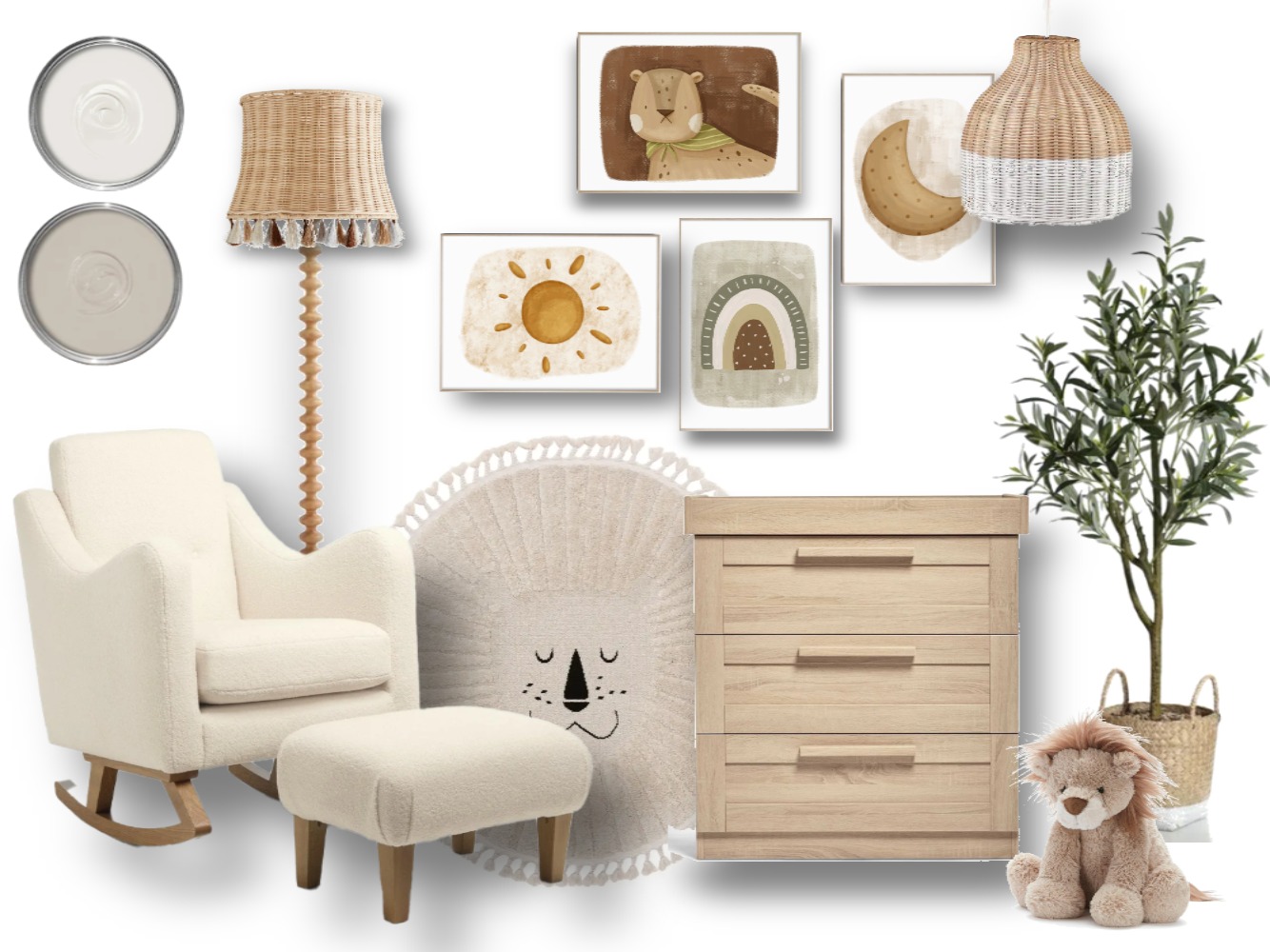 Aylward Project - Nursery opt 2 Interior Design Mood Board by Rocky ...