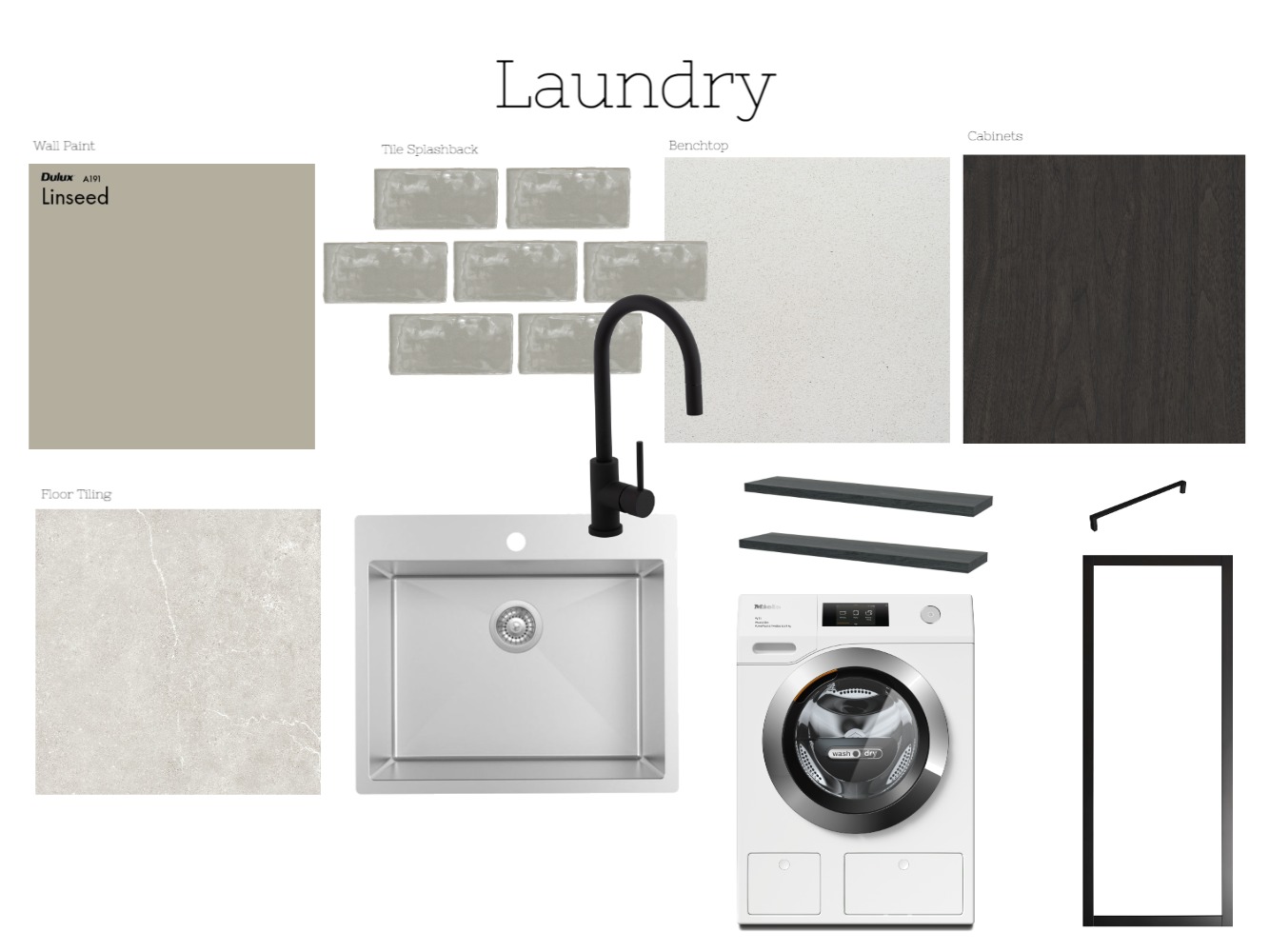 Laundry Interior Design Mood Board by soriyacharlie - Style Sourcebook