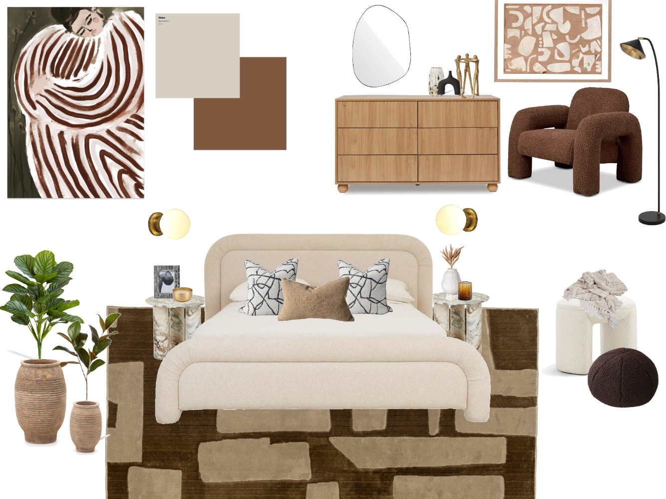 Modern Bedroom V2 Interior Design Mood Board by interiorsbyleesh@gmail ...