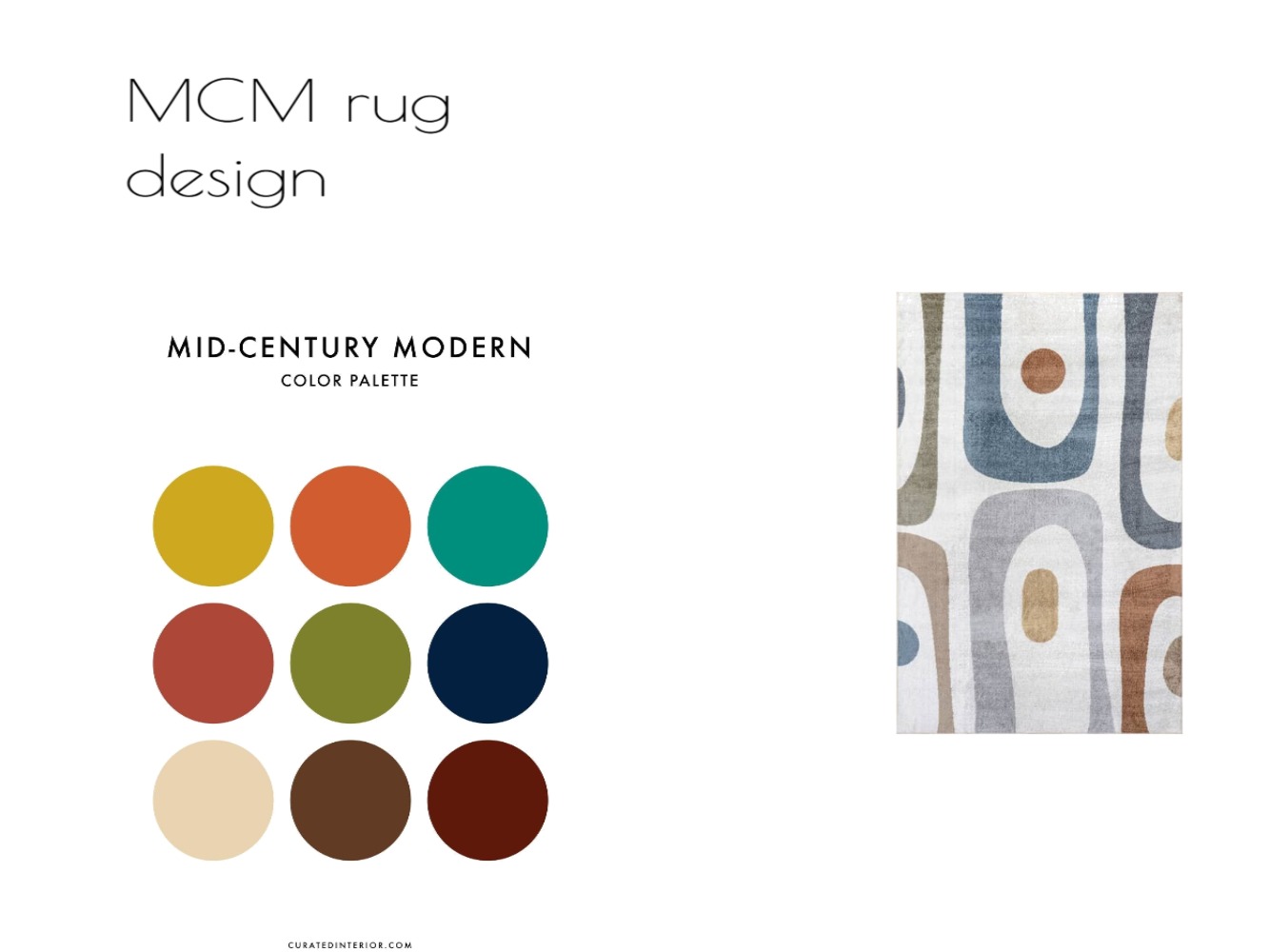 Mc Rug Design MCM rug design inspiration Interior Design Mood Board by DMQuinn ...