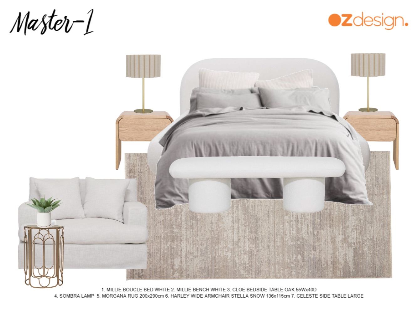 Master Bedrooom 3 - Maree Ratcliffe Interior Design Mood Board by Oz ...