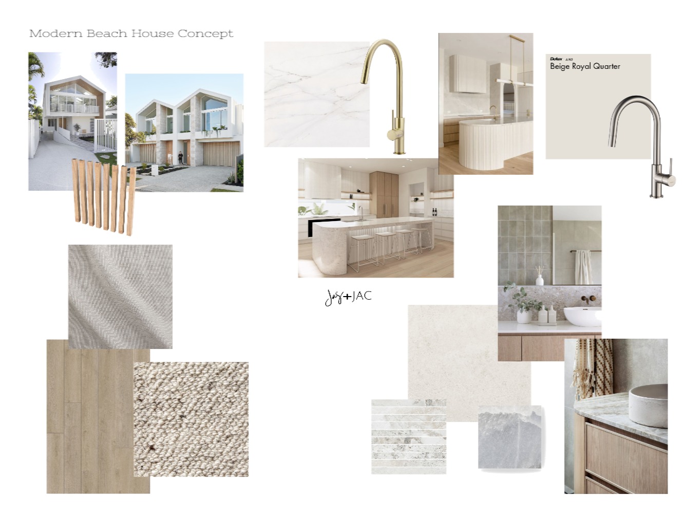 Modern Beach House Concept Interior Design Mood Board by Jas and Jac ...