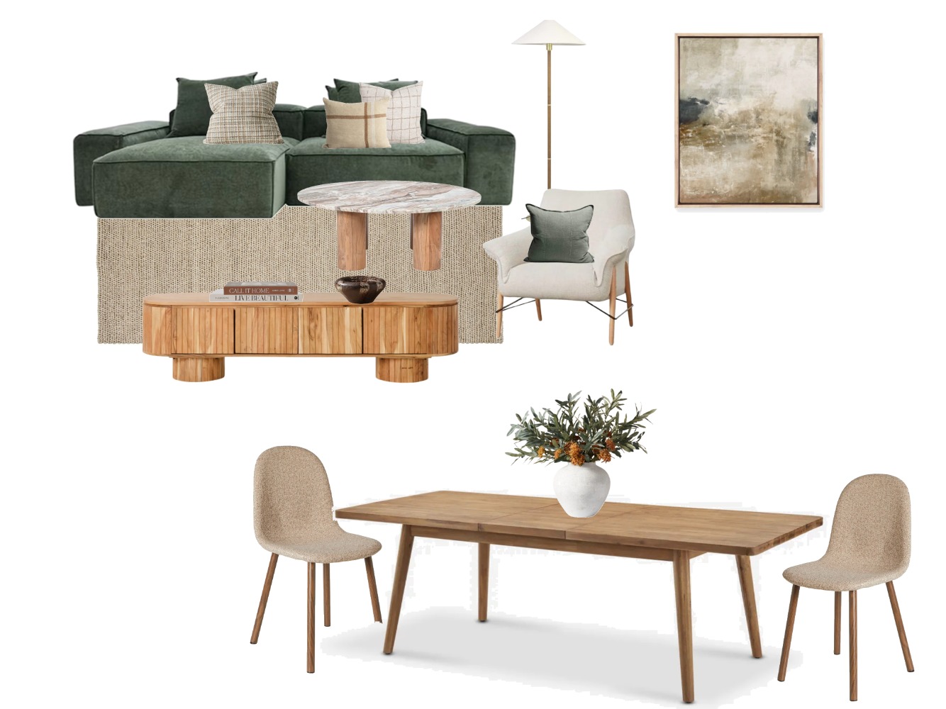 Haylee & Jacks Living/Dining Interior Design Mood Board by Chloe ...