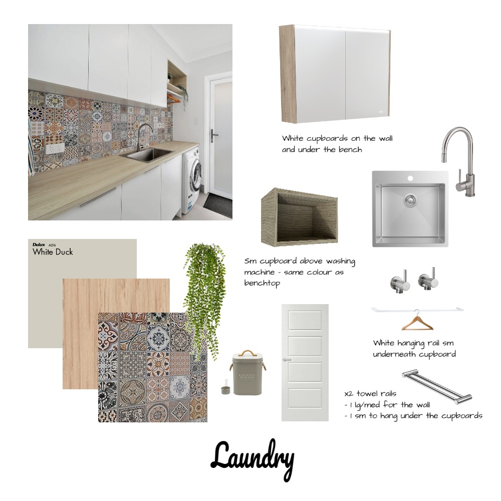 Laundry Interior Design Mood Board by Krauser - Style Sourcebook