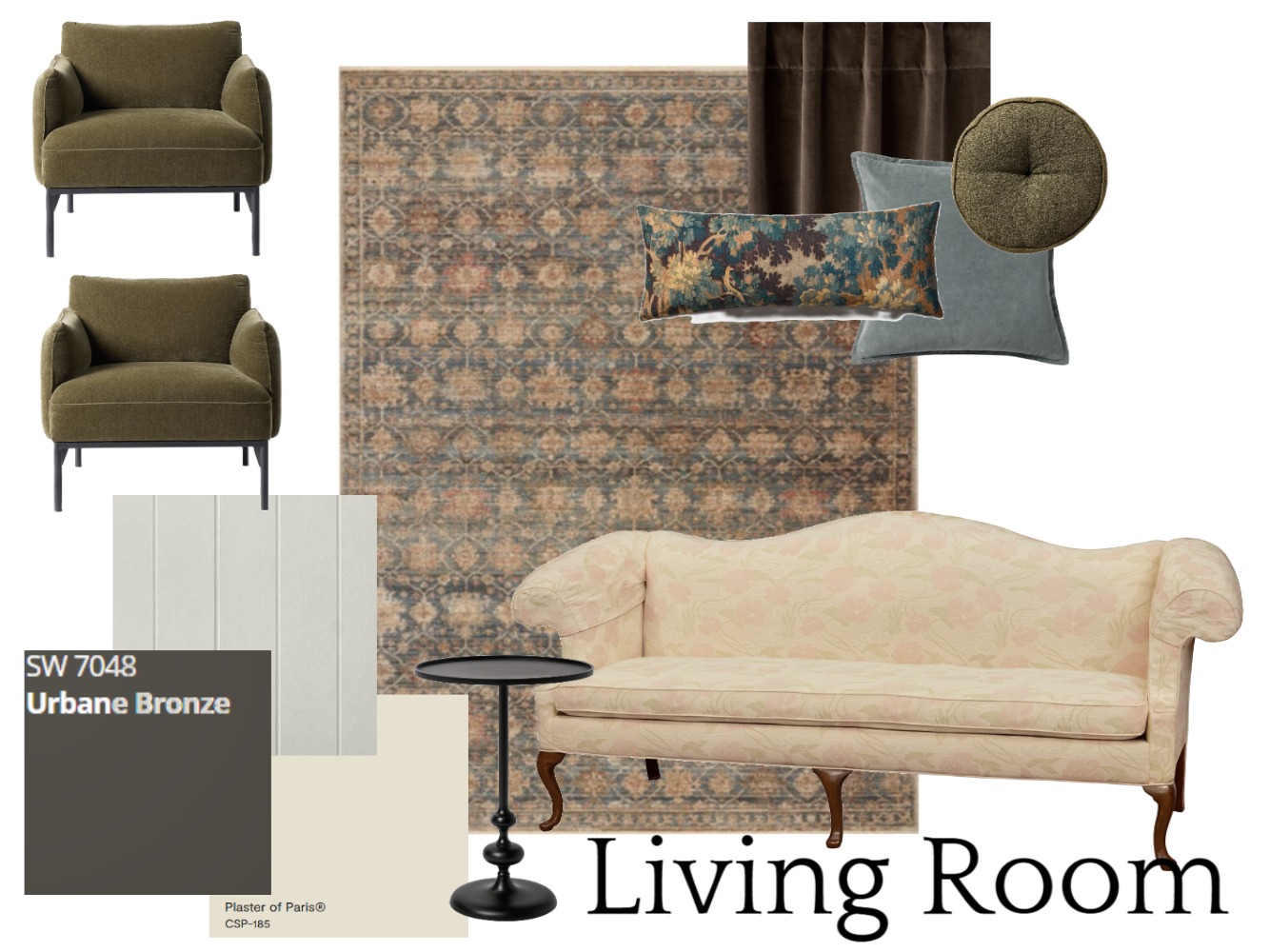 Picture of Willow Living Room Interior Design Mood Board by emhiebz - Style Sourcebook