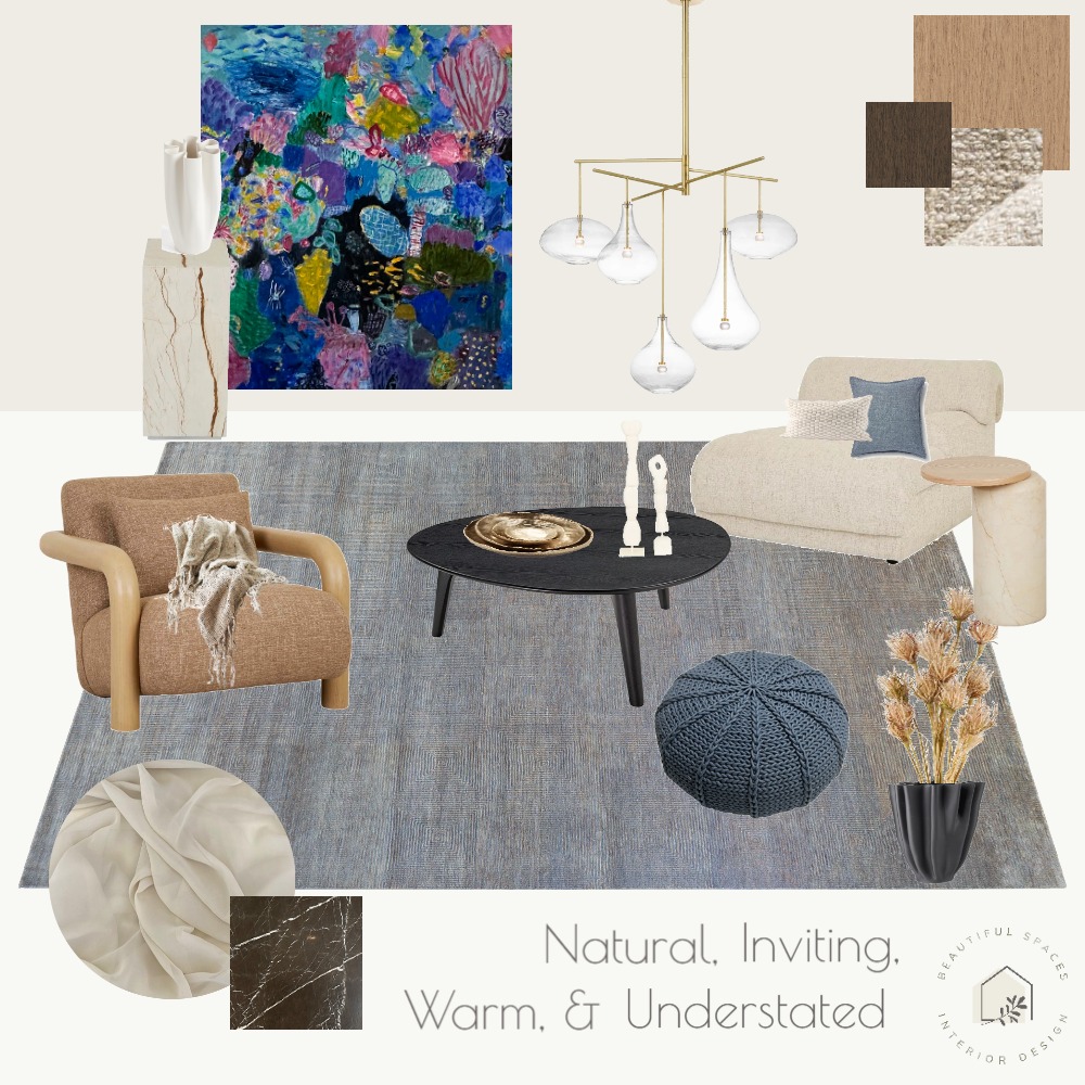 Riverton Drive Project - Contemporary Living (V2) Interior Design Mood ...