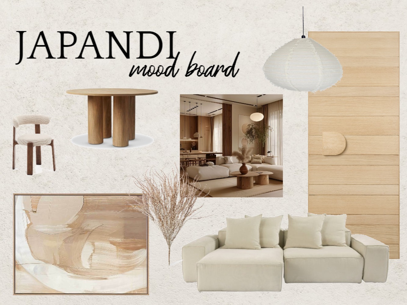 Japandi 2 Interior Design Mood Board by Kiekie - Style Sourcebook