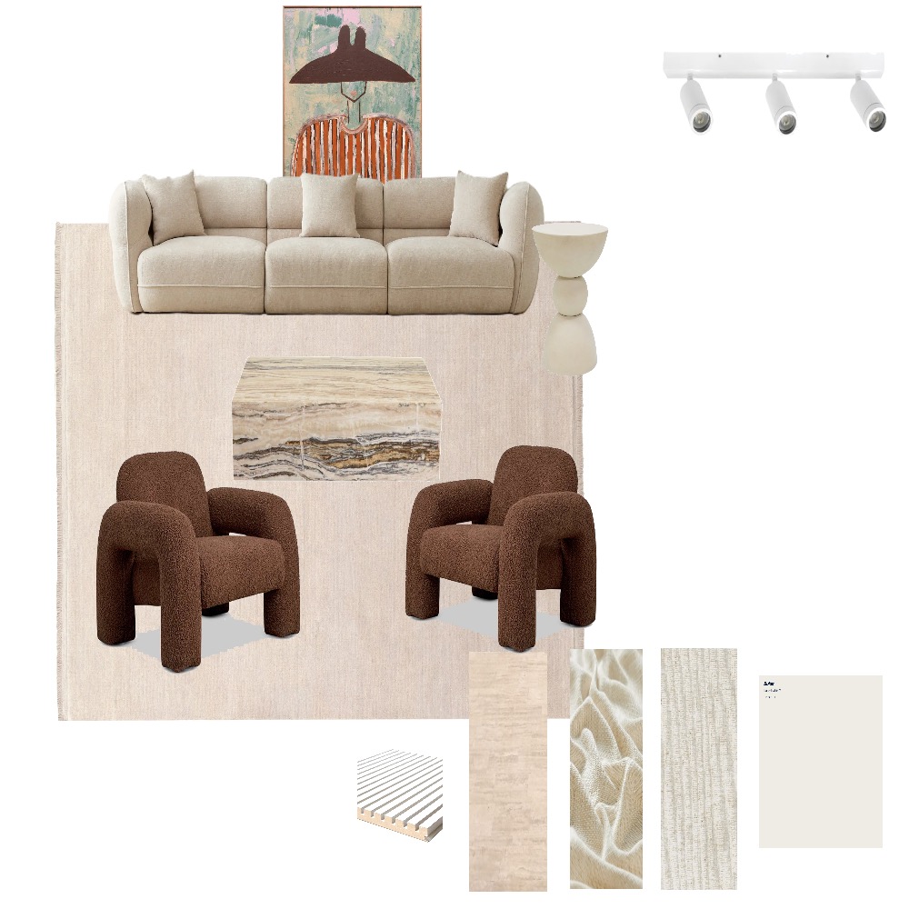 Living Area Sample Board Interior Design Mood Board by Courtney Hazbic ...
